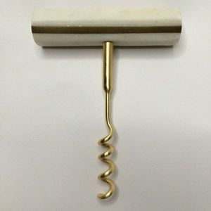 NEW West Elm Marble Corkscrew Wine Bottle Opener
